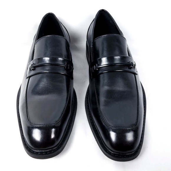 Kenneth Cole Reaction Mens Black Loafers Shoes 10 - Picture 2 of 7